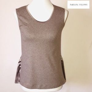 Fabiana Filippi Chocolate Tank Top Size XS
